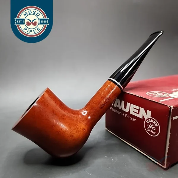 Vauen 3902 Smooth Vase Dublin Estate Briar Pipe, Unsmoked 9mm