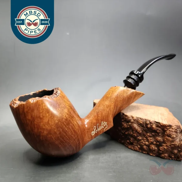 Max Schulte / Schulte's Smooth Freehand Sitter Estate Briar Pipe, American Estates