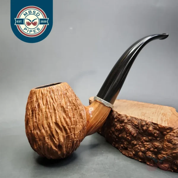 Rolando Negoita Walnut Carved Oom Paul Estate Briar Pipe, American Estates
