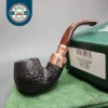 Peterson 2024 Christmas Pipe 221 Sandblasted Bent Billiard Briar Pipe, FT, New