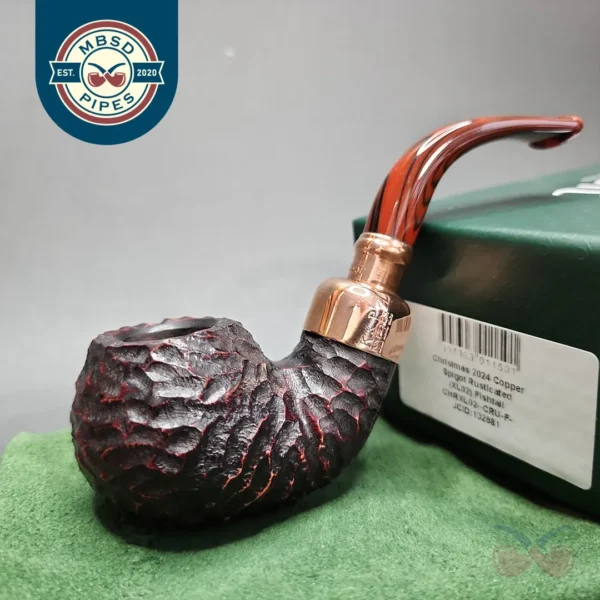 Peterson Christmas Pipe 2024 XL02 Rusticated Apple Briar Pipe, FT, New