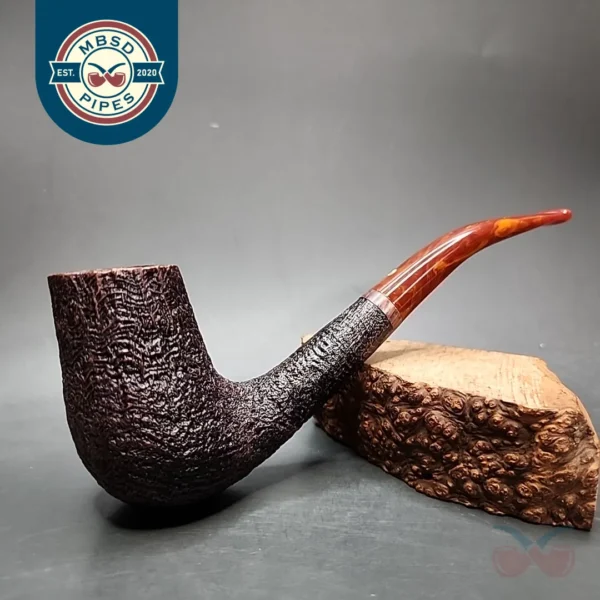 2002 JT Cooke Sandblasted Dunhill LC Estate Briar Pipe, American Estates