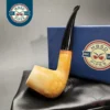 MBSD Meerschaum Deluxe Brandy Block Meerschaum Pipe, Briar-Mortise