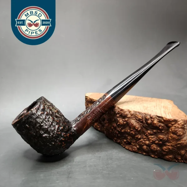 Astleys Rusticated Lightweight Billiard Estate Briar Pipe, English Estates