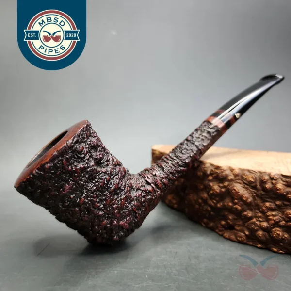 Paolo Becker Rusticated Zulu Estate Briar Pipe, Italian Estates