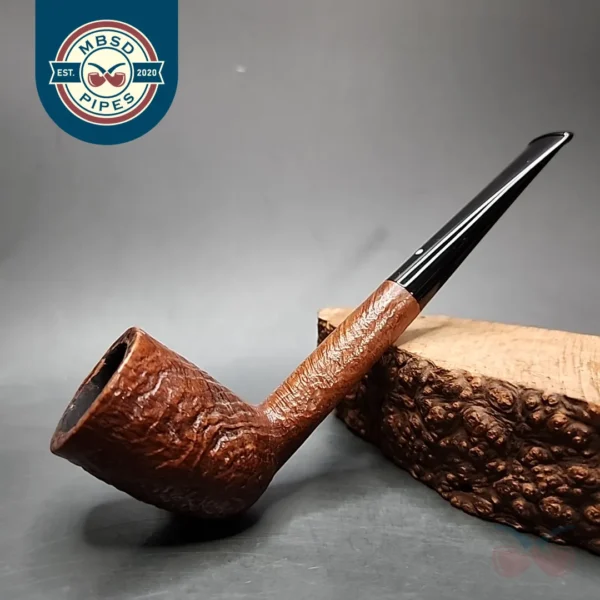 1963 Dunhill Tanshell 137 Sandblasted Dublin Estate Briar Pipe, English Estates