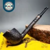 Mastro Geppetto by Ser Jacopo Sandblasted Lumberman Estate Briar Pipe, Unsmoked