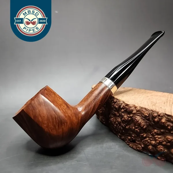 Gigi Fiamma Smooth Panel Billiard Estate Briar Pipe, Unsmoked, 9mm