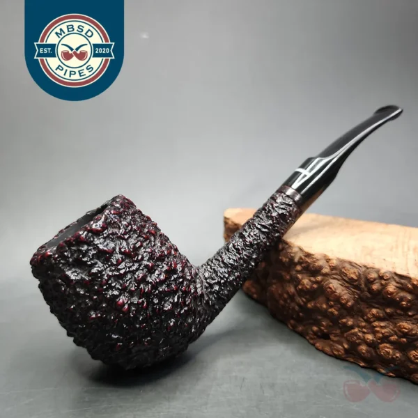 Don Carlos One Note Rusticated Apple Estate Briar Pipe, Italian Estates