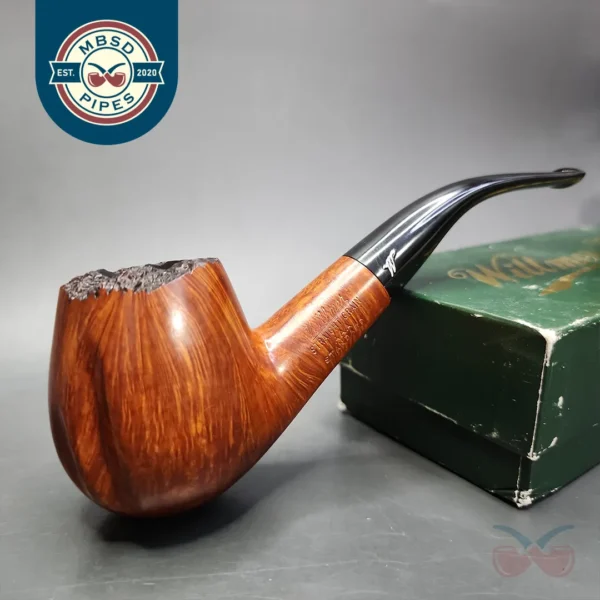 Willmer AAA Straight Grain Bent Apple Estate Briar Pipe, English Estates