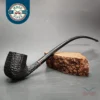 Brebbia Lectura Sandblasted Churchwarden Estate Briar Pipe, Italian Estates