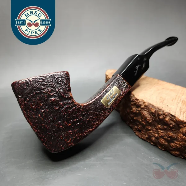 Savinelli Collection 1985 Sandblasted Panel Dublin Estate Briar Pipe, 6mm, Italian Estates
