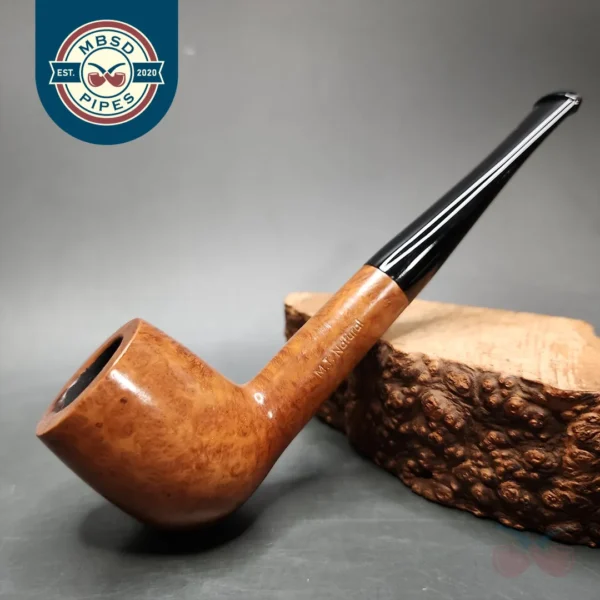 MT Natural Smooth Straight Billiard Estate Briar Pipe, Dutch Estates