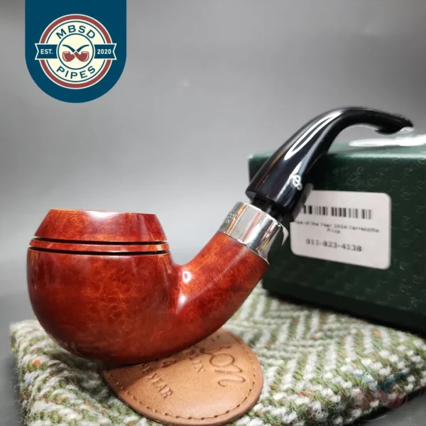 Peterson Pipe of the Year 2024 852/1100 Terracotta Rhodesian Briar Pipe, New