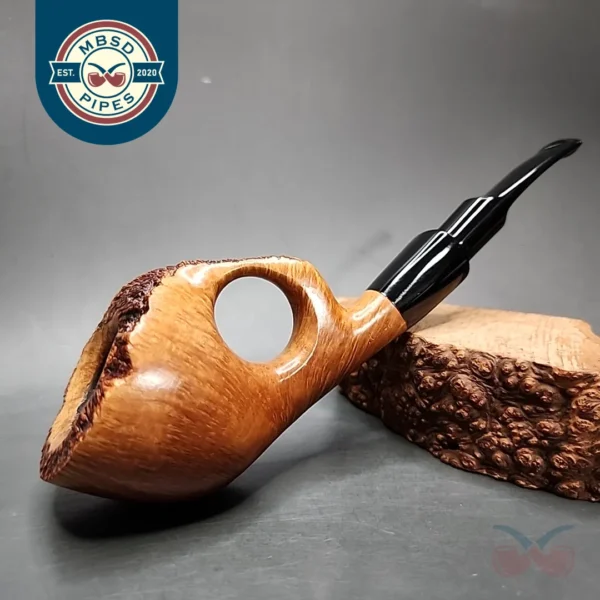 Sumer Smooth Freehand Estate Briar Pipe, 9mm