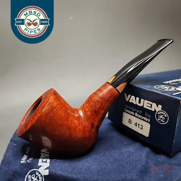 Vauen by Barontini Smooth Hawkbill Estate Briar Pipe, Unsmoked, 9mm