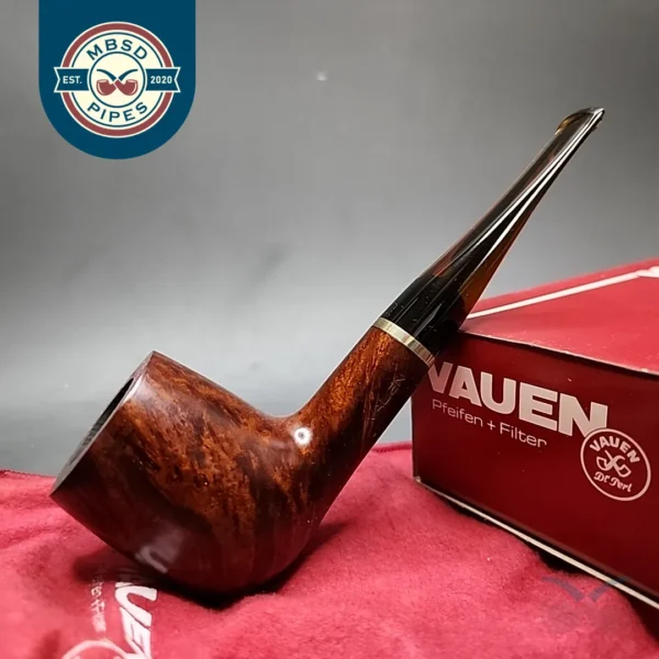 Vauen 3986 Smooth Billiard Estate Briar Pipe, Unsmoked, 9mm