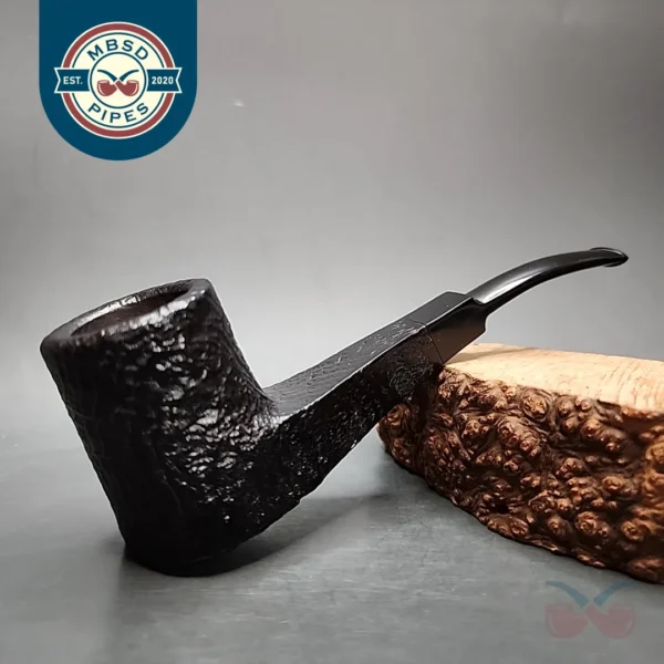 Medley by GBD Sandblasted Sitter Estate Briar Pipe, Unsmoked