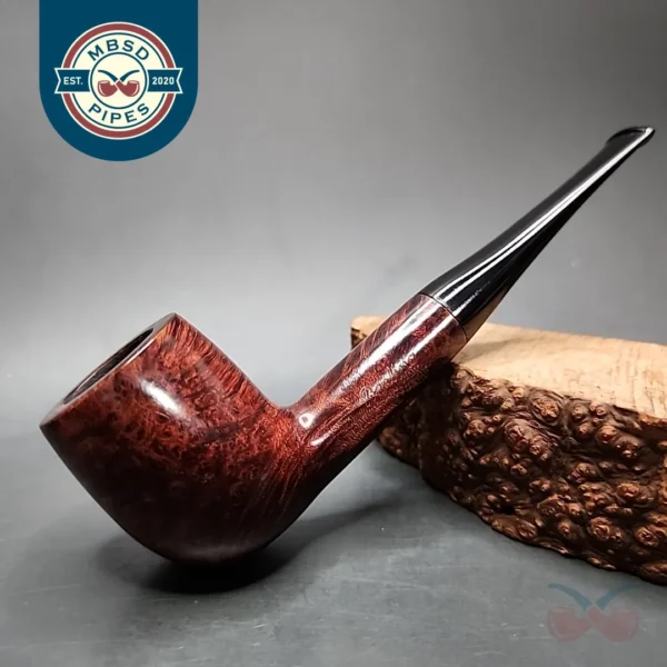 Barling Garnet Grain 6175 Smooth Billiard Estate Briar Pipe, English Estates