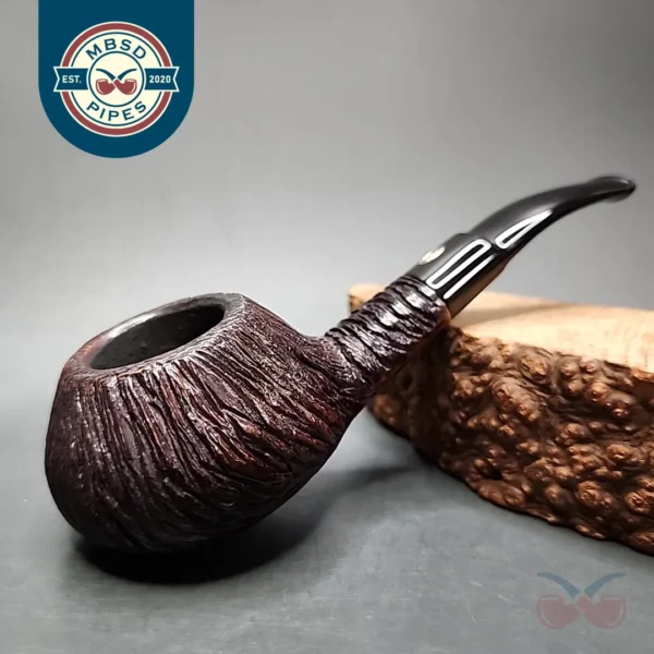 GBD Colossus Rockroot 9643 Rusticated Diplomat Estate Briar Pipe, English Estates