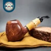 2003 Julius Vesz Hand Cut Bamboo Brandy Estate Briar Pipe, Canadian Estates