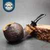 Petr Pohludka Sandblasted Ball Estate Briar Pipe, 9mm, Unsmoked