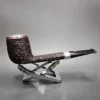 Elwood by Les Wood Silver Cap Canadian Estate Briar Pipe, English Estates - Image 3