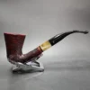 Alpha Sandblasted Calabash Estate Briar Pipe, Israeli Estates - Image 3