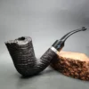 Sasieni 5Dot Sandblasted Freehand Estate Briar Pipe, English Estates - Image 3