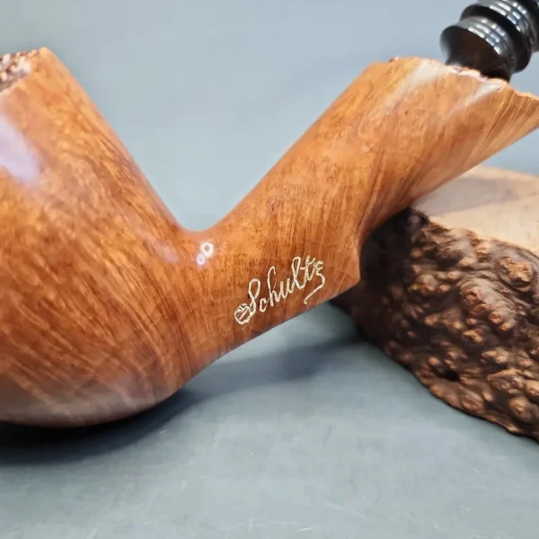 Max Schulte / Schulte's Smooth Freehand Sitter Estate Briar Pipe, American Estates - Image 3