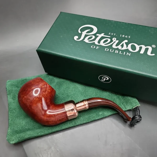 Peterson 2024 Christmas Pipe XL02 Smooth Apple Briar Pipe, FT, New - Image 3