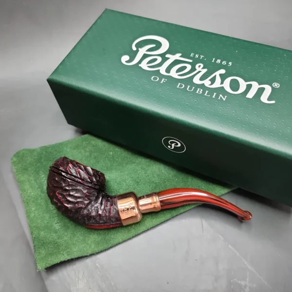 Peterson 2024 Christmas Pipe 999 Rusticated Rhodesian Briar Pipe, FT, New - Image 3