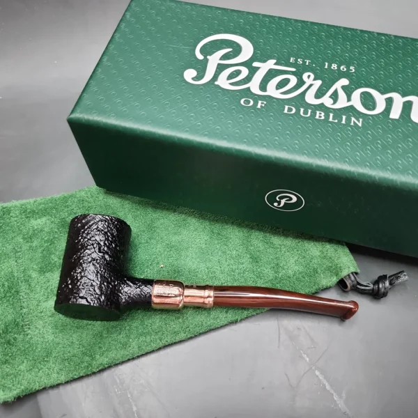 Peterson Christmas Pipe 2024 701 Sandblasted Poker Briar Pipe, FT, New - Image 3