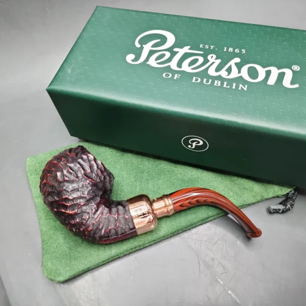 Peterson Christmas Pipe 2024 XL02 Rusticated Apple Briar Pipe, FT, New - Image 3
