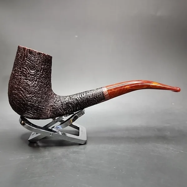 2002 JT Cooke Sandblasted Dunhill LC Estate Briar Pipe, American Estates - Image 3