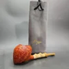 Xin Li Sandblasted Strawberry Handmade Briar Pipe, New - Image 3