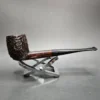 Astleys Rusticated Lightweight Billiard Estate Briar Pipe, English Estates - Image 3