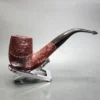 Unknown Sandblasted Bent Billiard Estate Briar Pipe, English Estates - Image 3