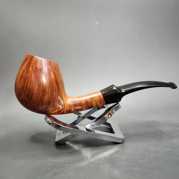 WO Larsen Straight Grain F Smooth Brandy Estate Briar Pipe, Danish Estates - Image 3