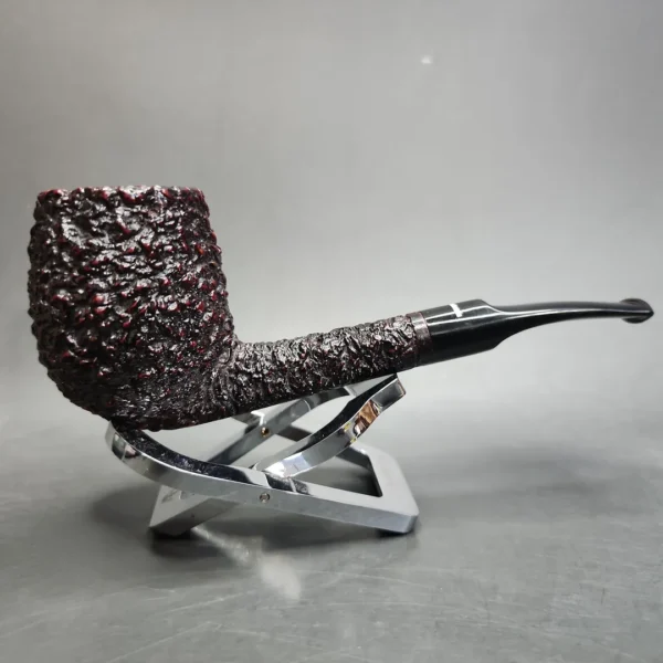 Don Carlos One Note Rusticated Apple Estate Briar Pipe, Italian Estates - Image 3