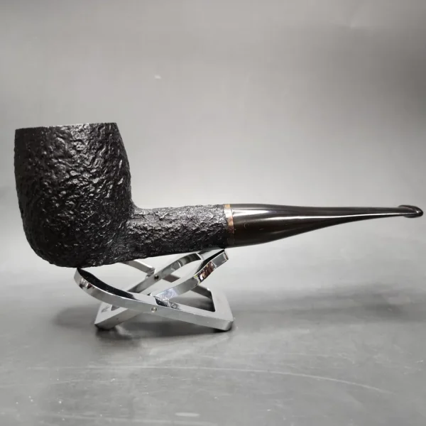 Reuben Era Charatan's Make 42 Large Sandblasted Billiard Estate Briar Pipe, English Estates - Image 3