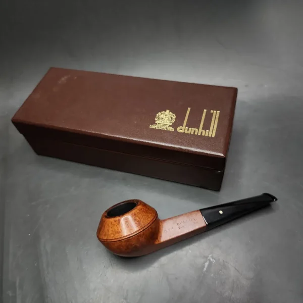 1960 Dunhill Root Briar O Squat Bulldog Estate Briar Pipe, English Estates - Image 3
