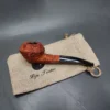 Pipe Tristan Rusticated Bent Bulldog Handmade Briar Pipe, New - Image 3