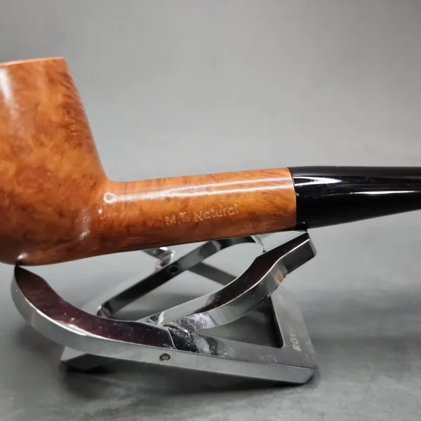 MT Natural Smooth Straight Billiard Estate Briar Pipe, Dutch Estates - Image 3