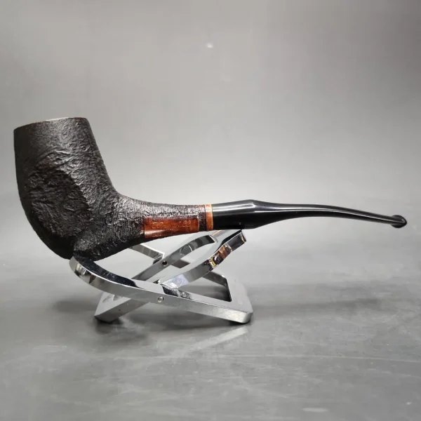 Kriswill Chief Sandblasted Pickaxe Estate Briar Pipe, Danish Estates - Image 3