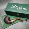 Peterson 2024 Christmas Pipe 221 Rusticated Bent Billiard Briar Pipe, FT, New - Image 3