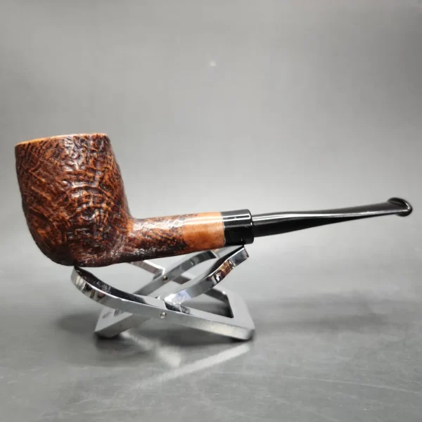 John Peel by Barling Sandblasted Billiard Estate Briar Pipe, English Estates - Image 3