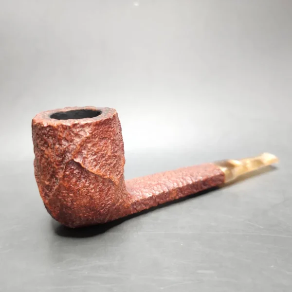 Savinelli Estella 815 EX Rusticated Lumberman Estate Briar Pipe, Italian Estates - Image 3