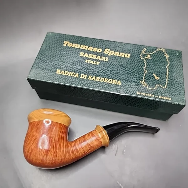 Tommaso Spanu 1999 F2 Smooth Calabash Estate Briar Pipe, Unsmoked - Image 3