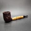 1952 Dunhill Shell Whangee Sandblasted Billiard Estate Briar Pipe, English Estates - Image 3